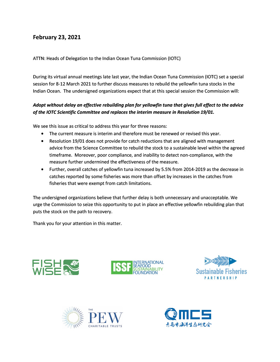 IOTC Sign-On Letters General February 2021