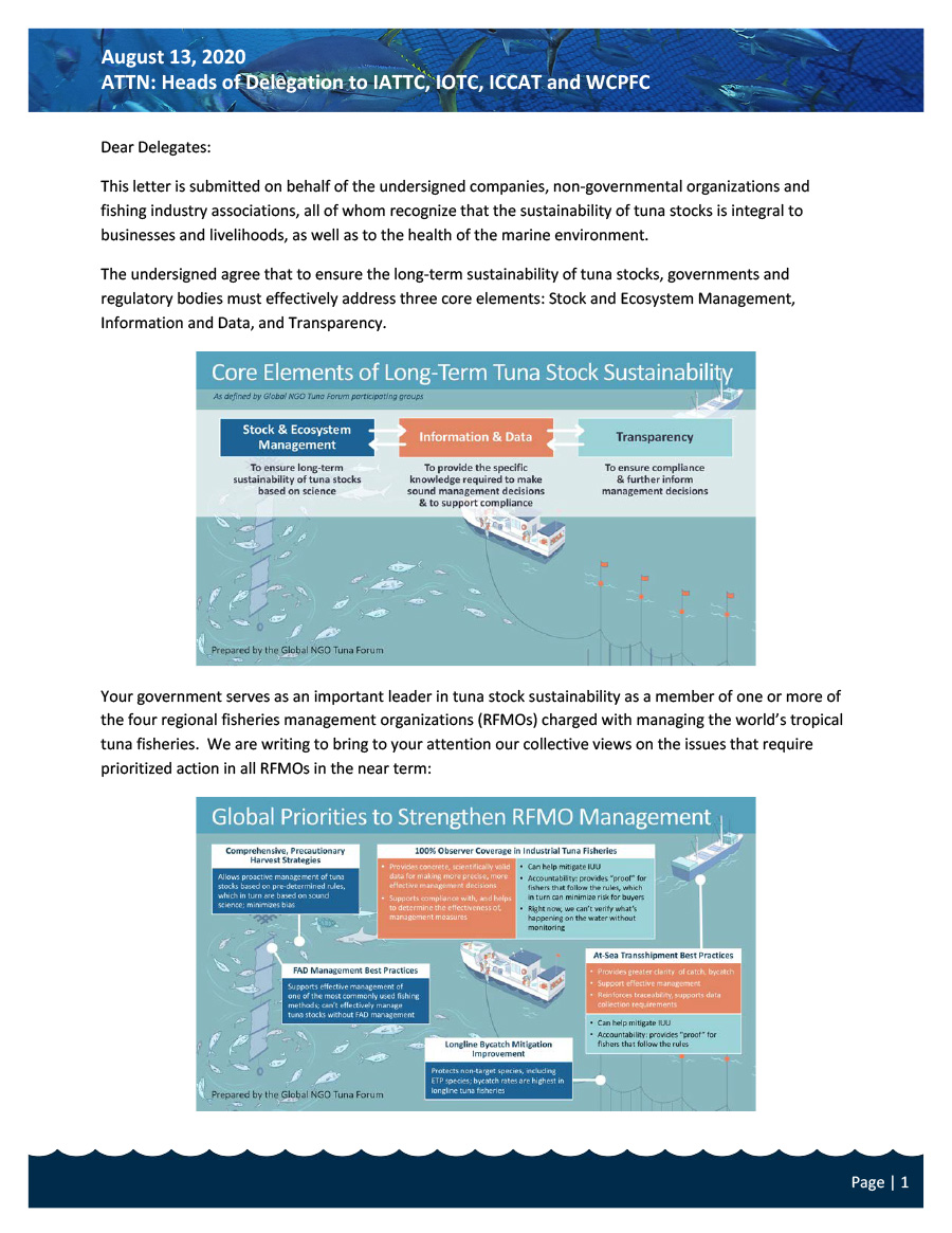 NTF 2020 RFMO Advocacy Appeal August 2020